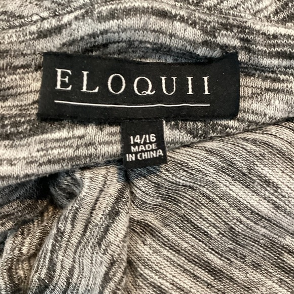 Eloquii Space Dye Knit Maxi Dress Size 14/16 Square Neck Sleeveless - Picture 6 of 7